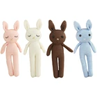 Мягкий Кролик маленького размера, 20 см, искусственная подвеска, Интерактивная игрушка для ребенка с эмоциями, гладкая офисная Автомобильная поставка