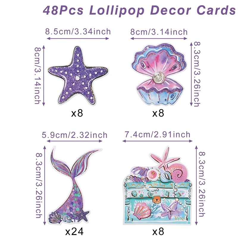 

Держатели для леденцов с хвостом русалки