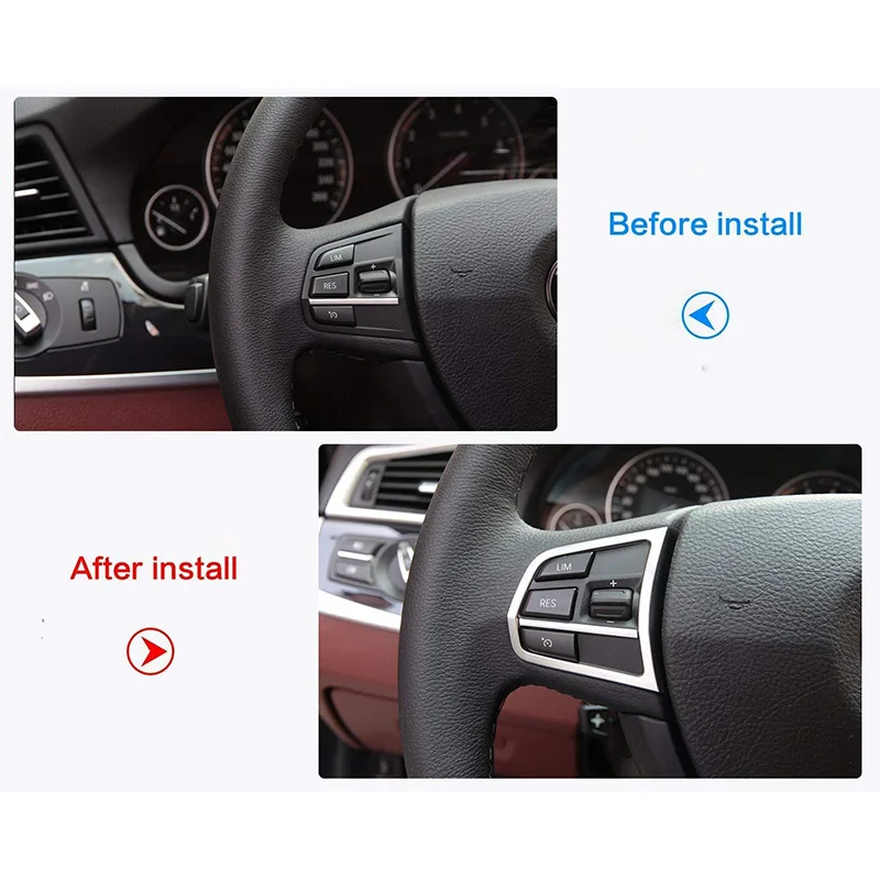 Подходит для BMW F10 5 серии 525I 520I автомобиль 2 шт. левое и правое Рулевое колесо