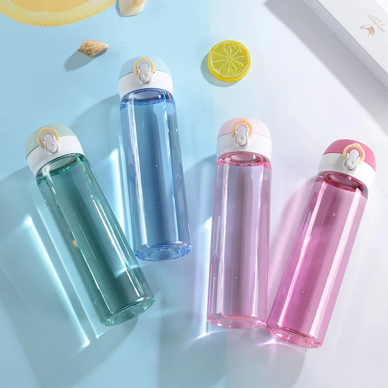 

Simple Plastic Leakproof Kettle 550ml Water Bottle Portable Drop Resistant Cup Summer Outdoor Sport Mug Fitness Drinking Tumbler
