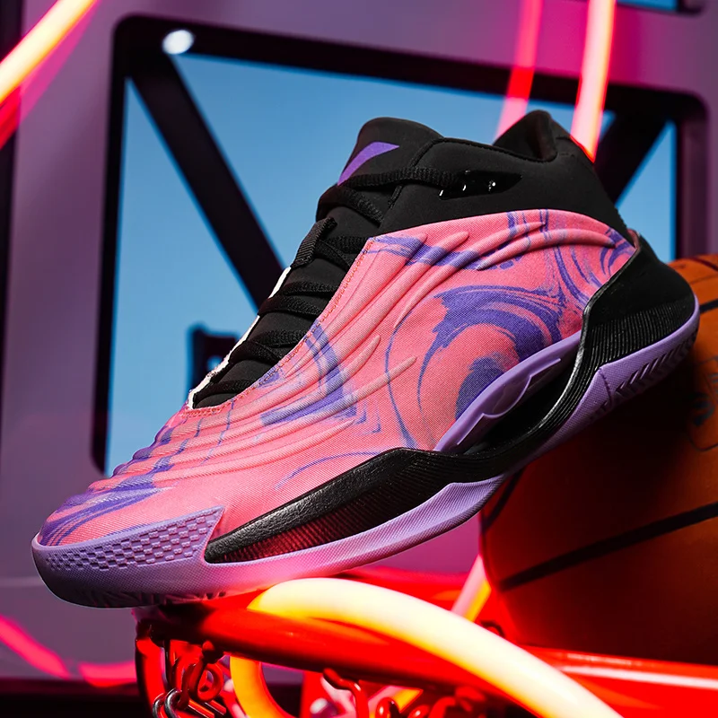 Модные мужские баскетбольные кроссовки классические на резиновой подошве