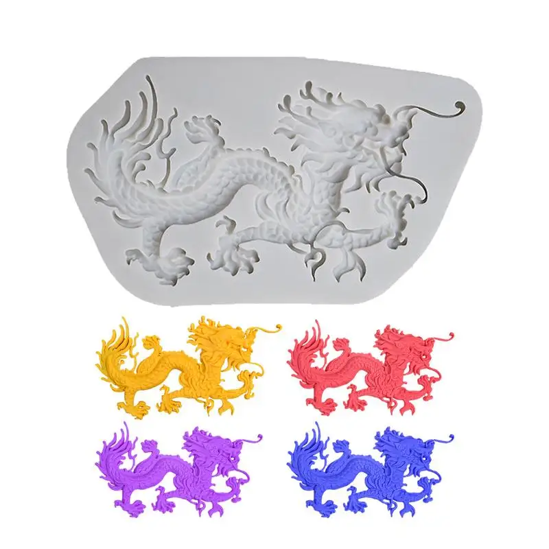 

Chinese Dragon Silicone Mold For Fondant Chocolate Epoxy Sugarcraft Mould Pastry Cake Decorating Kitchen Accessories Tool