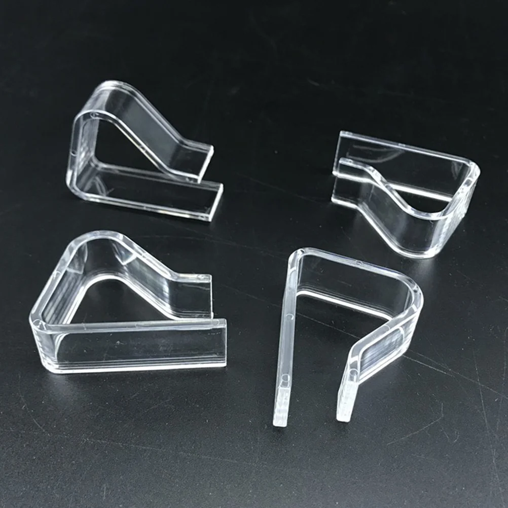 

12 Pcs Outdoor Table Cloth Clips Tablecloth Picnic Anti-slip Clamps Acrylic Tables Cover Clear