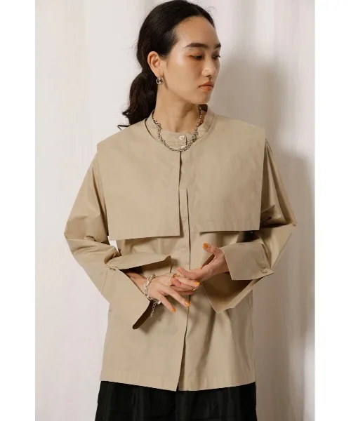

SuperAen 2022 Spring Autumn Single Breasted O Neck Loose Thin Full Solid Casual Women Shirts