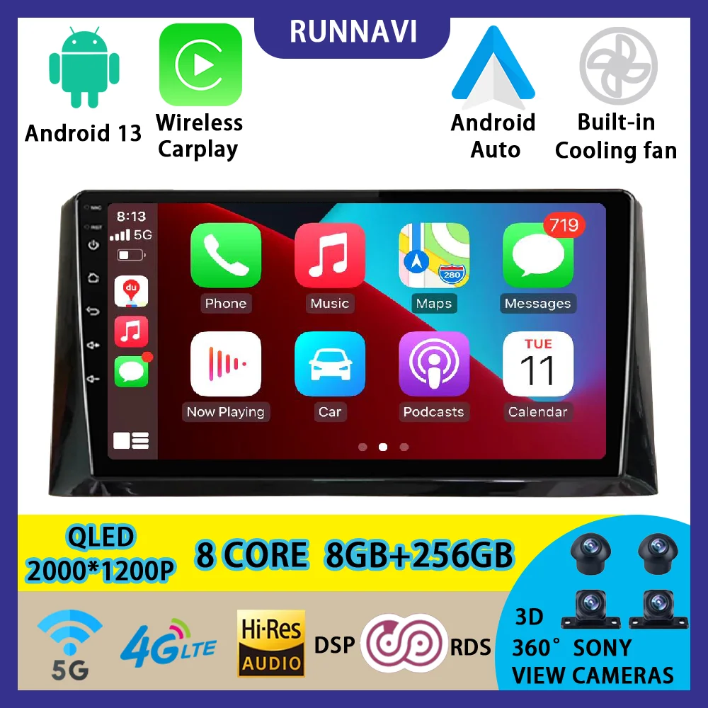 

Android 13 для Peugeot 308 2016-2021 автомобильный радиоприемник стерео Мультимедийный видеоплеер навигация GPS беспроводной Carplay RDS DSP QLED авто