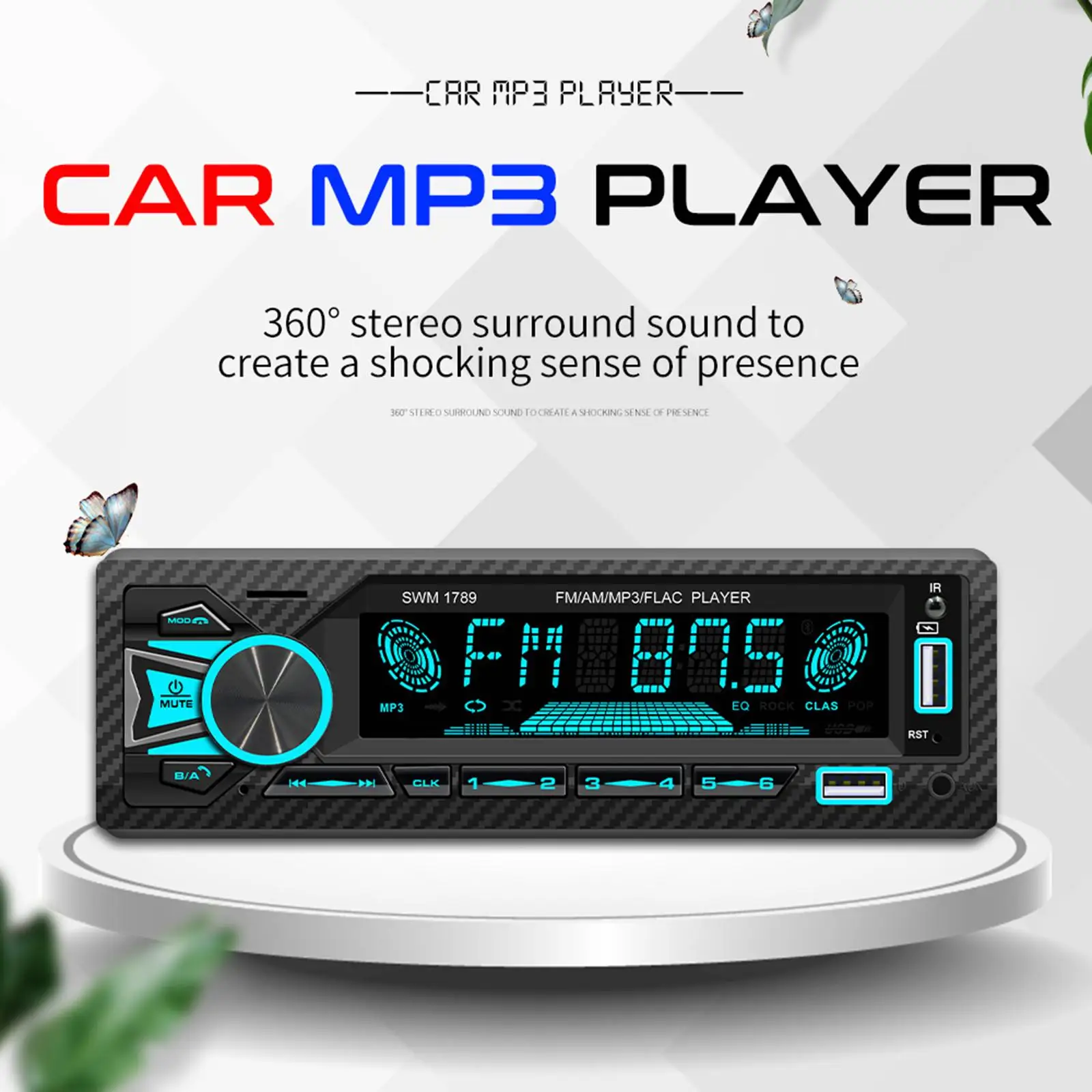 

Car Stereo Receiver with Bluetooth MP3 Player Lossless Bluetooth Audio