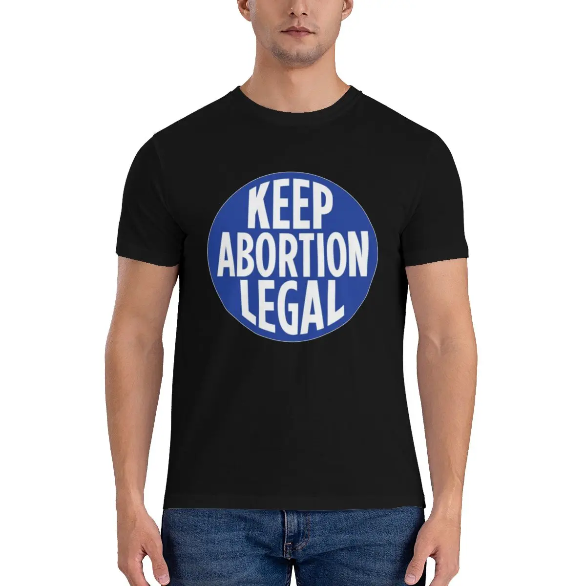 

Roe V Wade Cool T-Shirts Mens Keep Abortion Legal Essential T-Shirt Crew Neck Print Tops