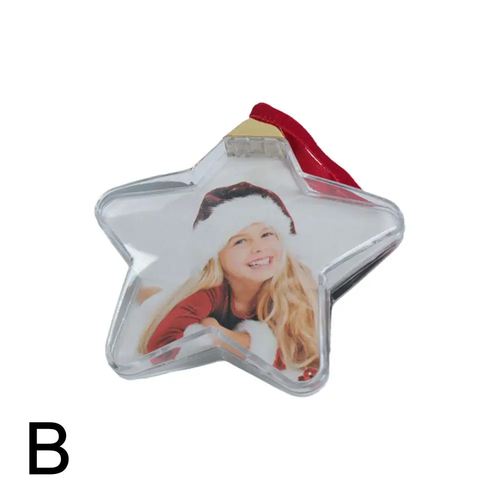 Рождественский прозрачный шар для фото персонализированный рождественский