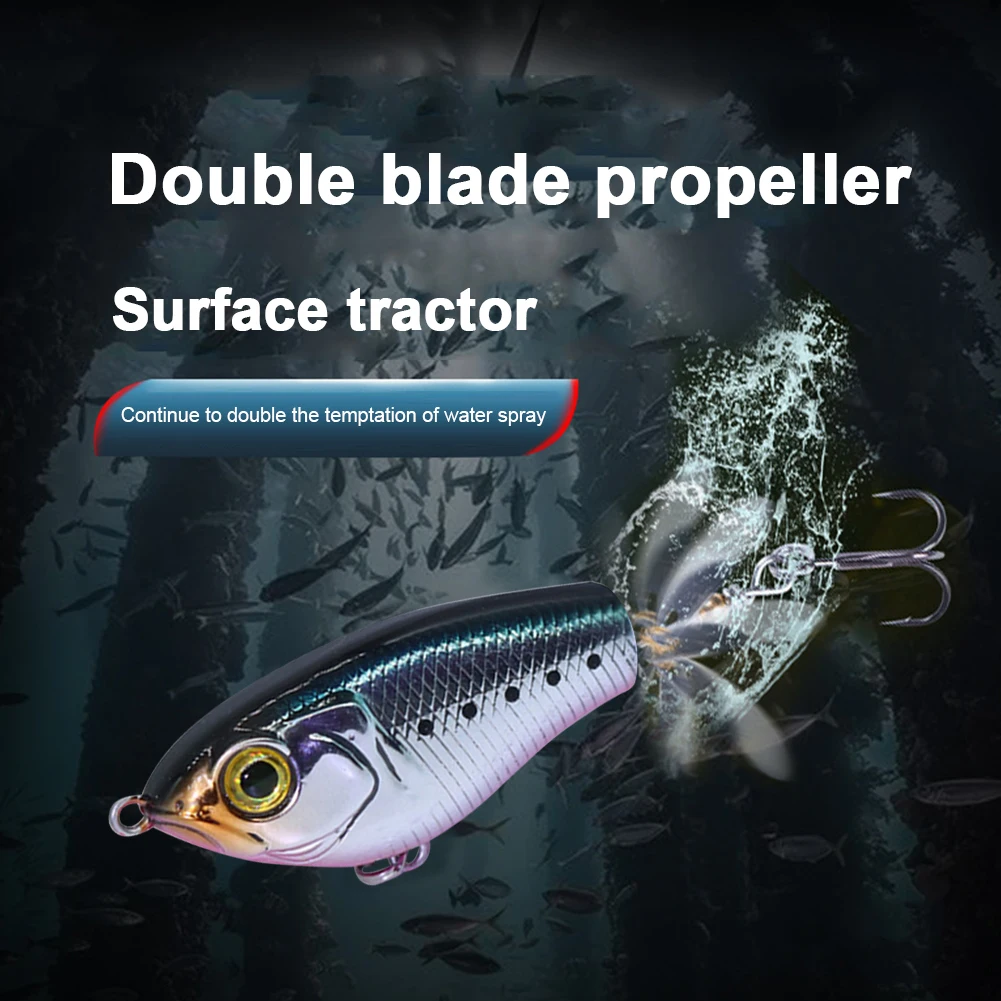 9 г 16 Поппер рыболовная приманка устойчивая к топвотеру плавающий пропеллер с