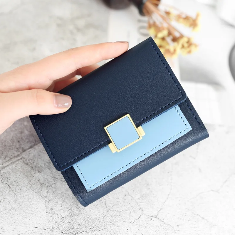 2023 Leather Women Wallets Lady Money Bags Zipper Coin Purse Woman Short Wallet Money ID Card Holder Bags Purses Pocket