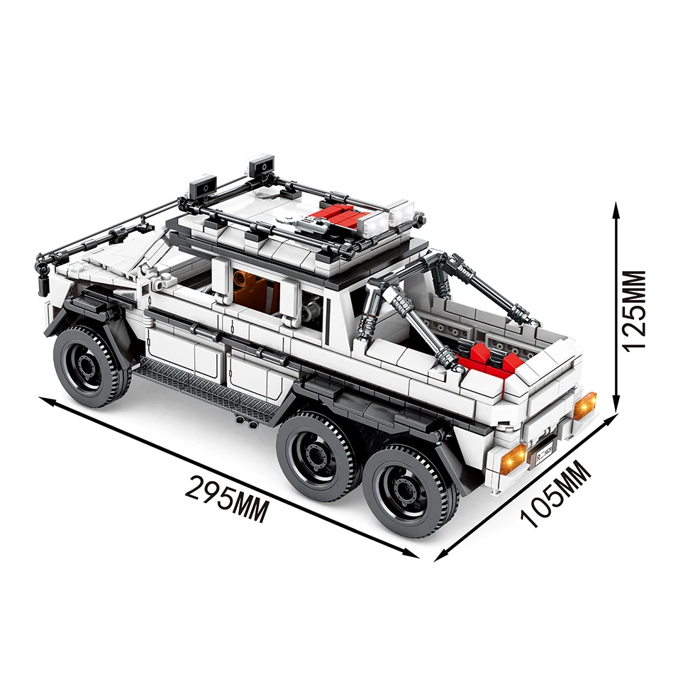 Внедорожный автомобиль внедорожник пикап строительные блоки для грузовиков