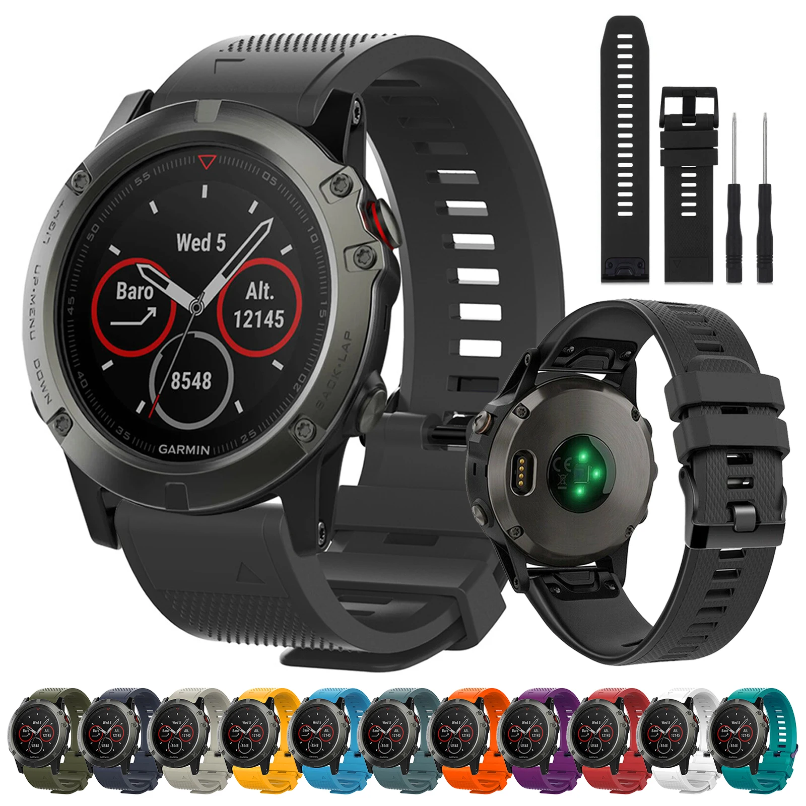 

Ремешок для часов 22 мм для Garmin Fenix 5 /5 Plus 6 /6 Plus 5 GPS/Glonass Sport 7 /7 Plus Forerunner 935 GPS бег/Триатлон