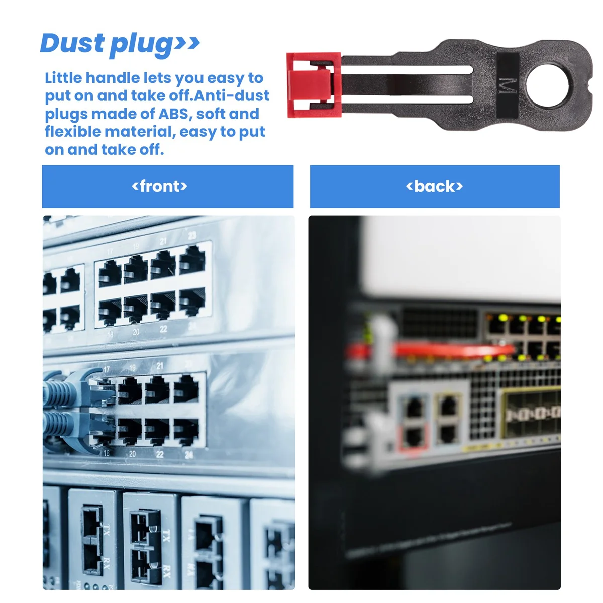 Фото FLLF 100 шт. красный порт RJ45 Ethernet LAN концентратор защита от пыли заглушка блокировка протектор с фирменным замком и ключом №2