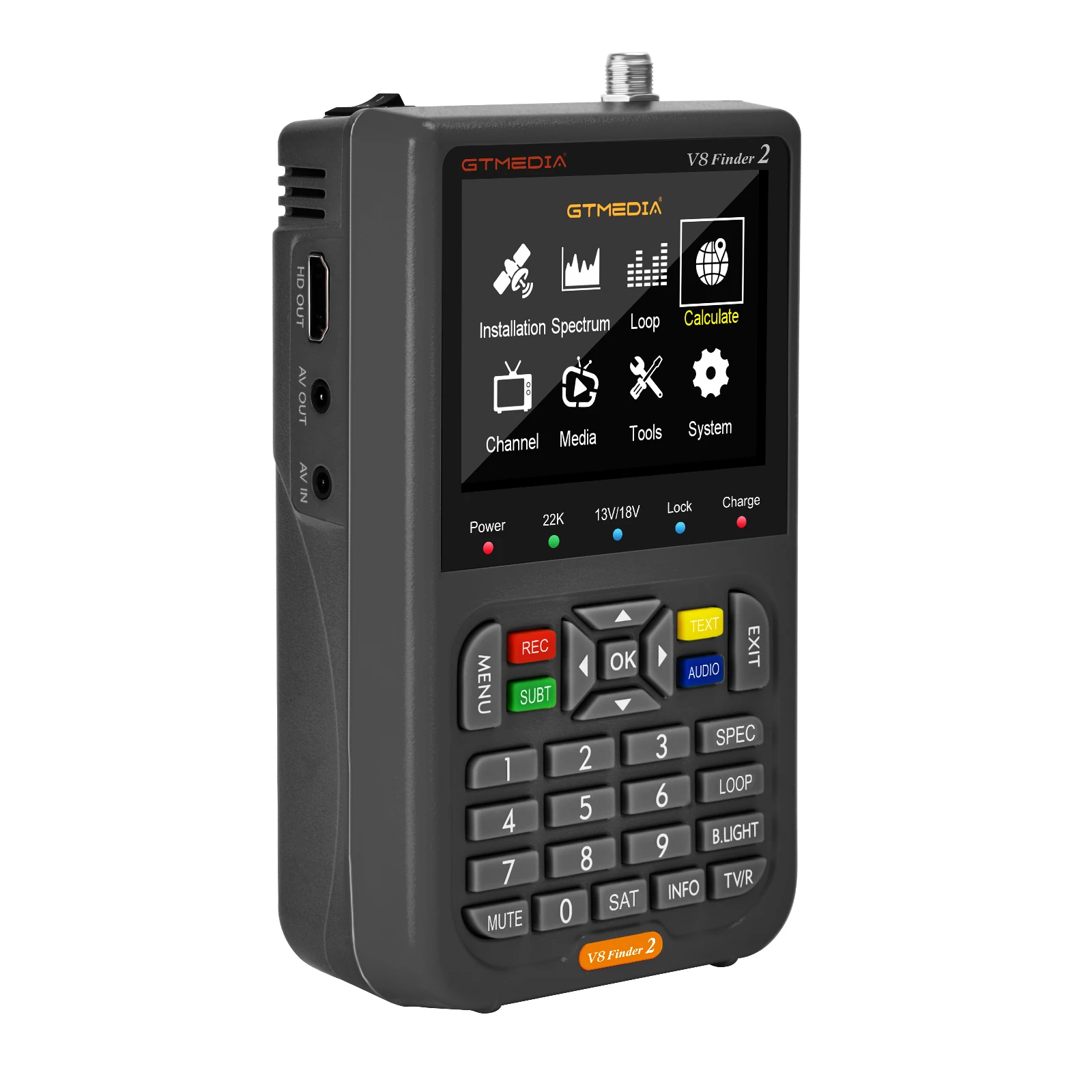 GTMEDIA V8 Finder 2/Pro DVB-S2X/S2/T2/C/ATSC-C H.265 / h.264 ACM 1080P цифровой спутник SatFinder 3.5in LCD VS satlink ws6933 |