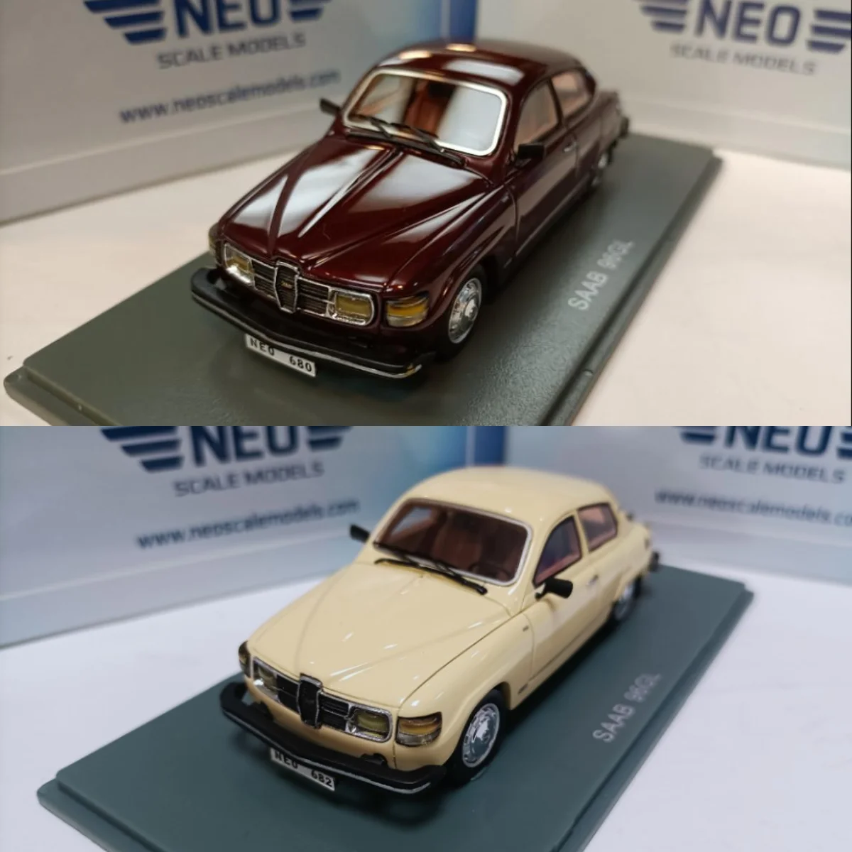 

Neo 1:43 For Saab 96GL 1968 Vintage Car Limited Edition Resin Metal Static Car Model Toy Gift