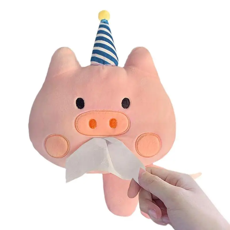 

Держатель для салфеток в виде плюшевых животных, милые Мультяшные козырьки от солнца, бумажные коробки, универсальный автомобильный держатель для салфеток, многофункциональный держатель для салфеток