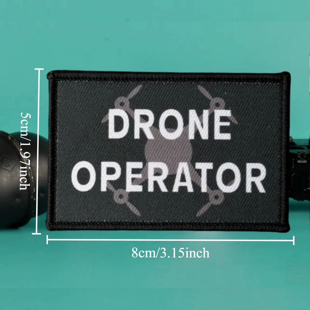 Фото Тактическая нашивка Drone Operator Morale с принтом на липучке для одежды, наклейка на военный армейский рюкзак №2