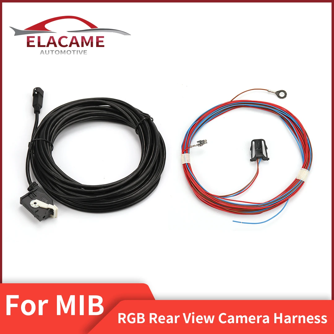 Original RGB Rear View Reversing Camera Harness Cable Wire For VW Models Golf Jetta Passat RCD510 RNS510 RNS315  8 Meters cable