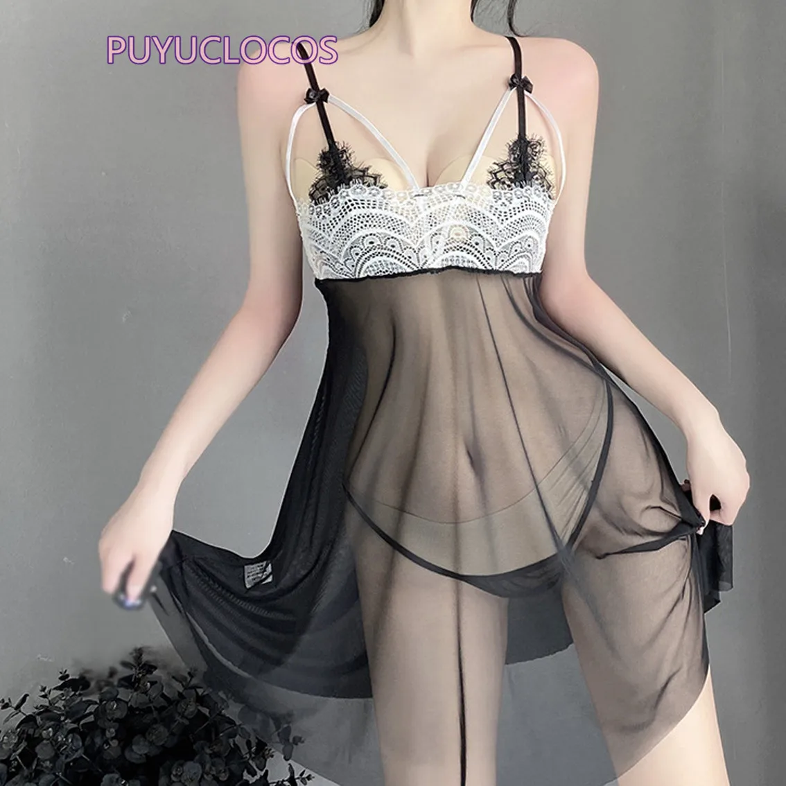 

Дропшиппинг женское сексуальное эротическое нижнее белье Экзотический костюм на тонких бретельках прозрачная ночная рубашка Соблазнител...