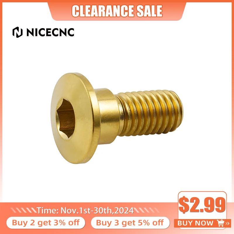 Для Yamaha Raptor 700 ATV задний тормозной ротор винт болт 700R YFZ450 YFZ450R Wolverine 450 титановый