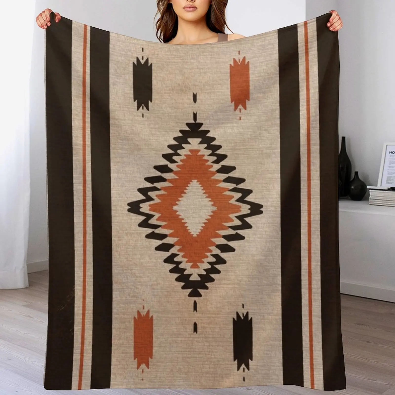 Бохо богемная иллюстрация художественная текстура пледы теплое зимнее одеяло