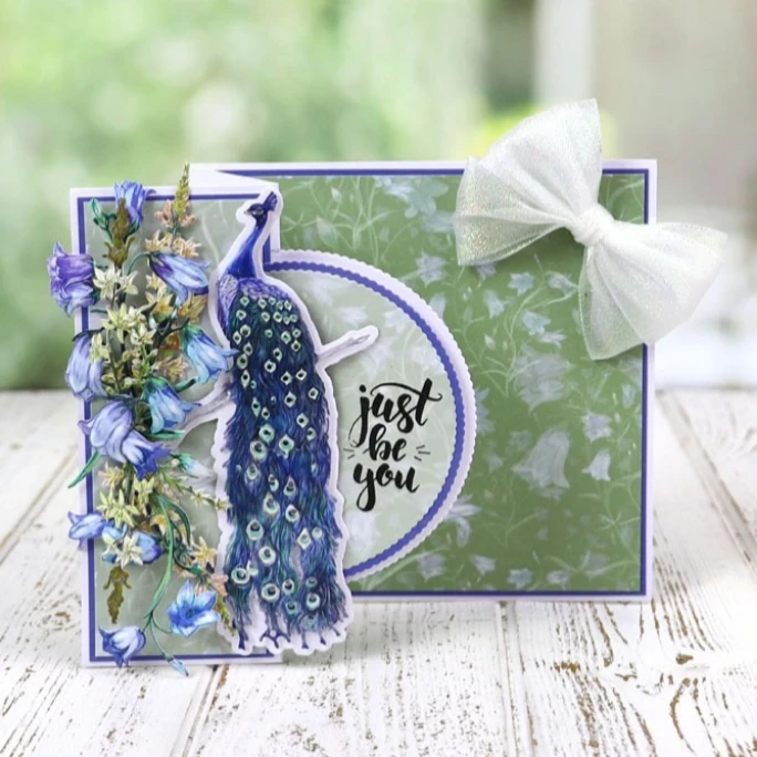 Набор металлических вырубных штампов PANDALAI в виде павлина для рукоделия