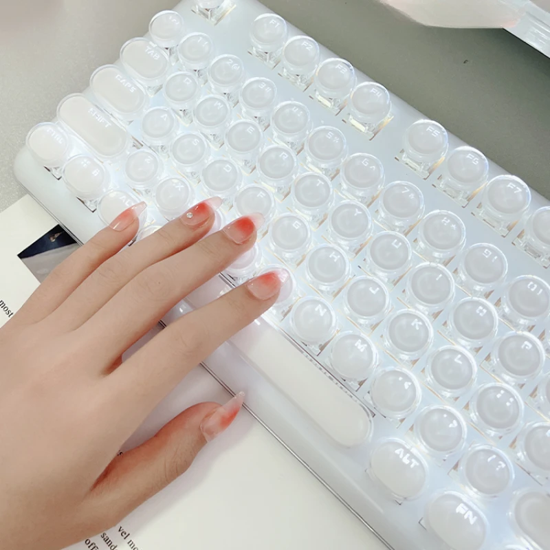 K520 настоящая механическая клавиатура в стиле панк Женская Офисная прозрачная