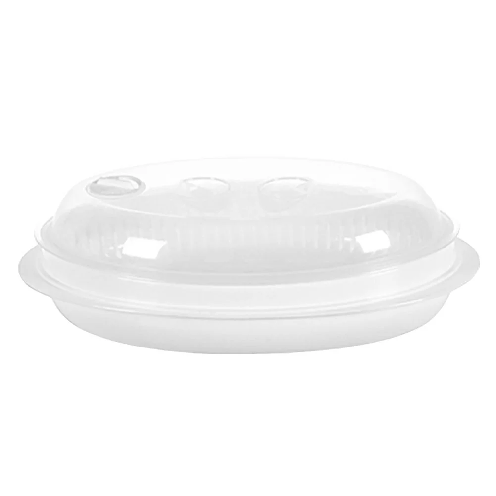 

Steamer Steamingfish Vegetable Tray Microwave Chinese Microwavable Rackplate Layered Mircrowave Oval Basket Seafood Kitchen