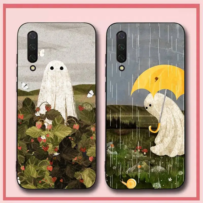 

Cute Ghost Phone Case for Xiaomi mi 5 6 8 9 10 lite pro SE Mix 2s 3 F1 Max2 3