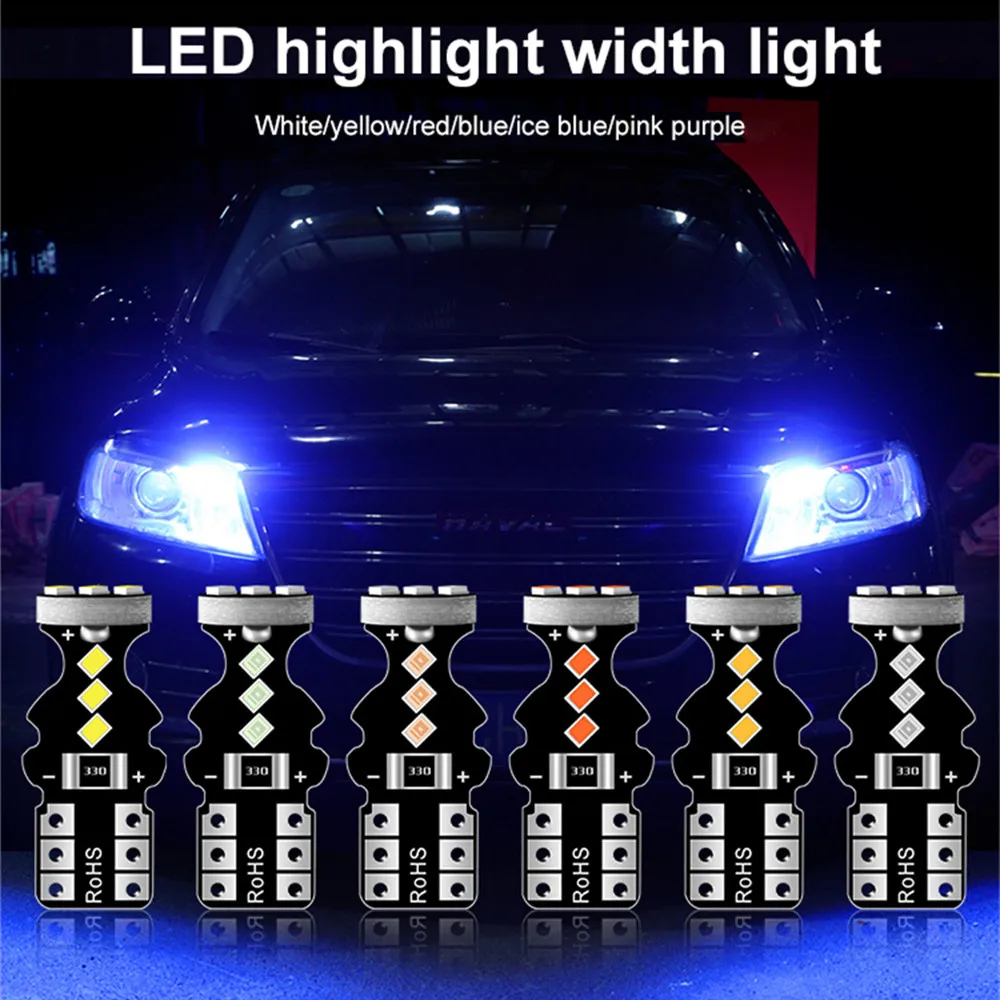 

Светодиодсветодиодный парковочная лампа T10 LED W5W 194 168 W5W 3570 9SMD, автомобильная лампа с клиновидным цоколем, лампа для габаритных огней, лампа для номерного знака, белая