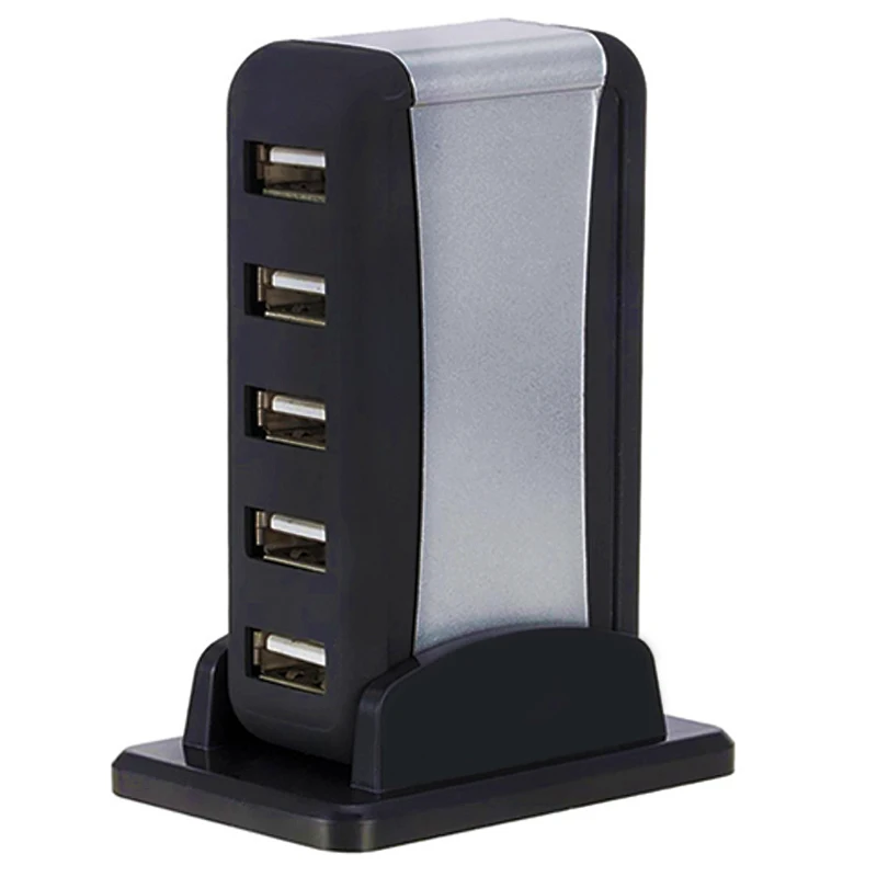 

Hub Distributor USB Hub with Base Power Supply External Splitter Vertical 7 Ports 480mbps USB 2.0 Does Not Support Mac OS X. 5v