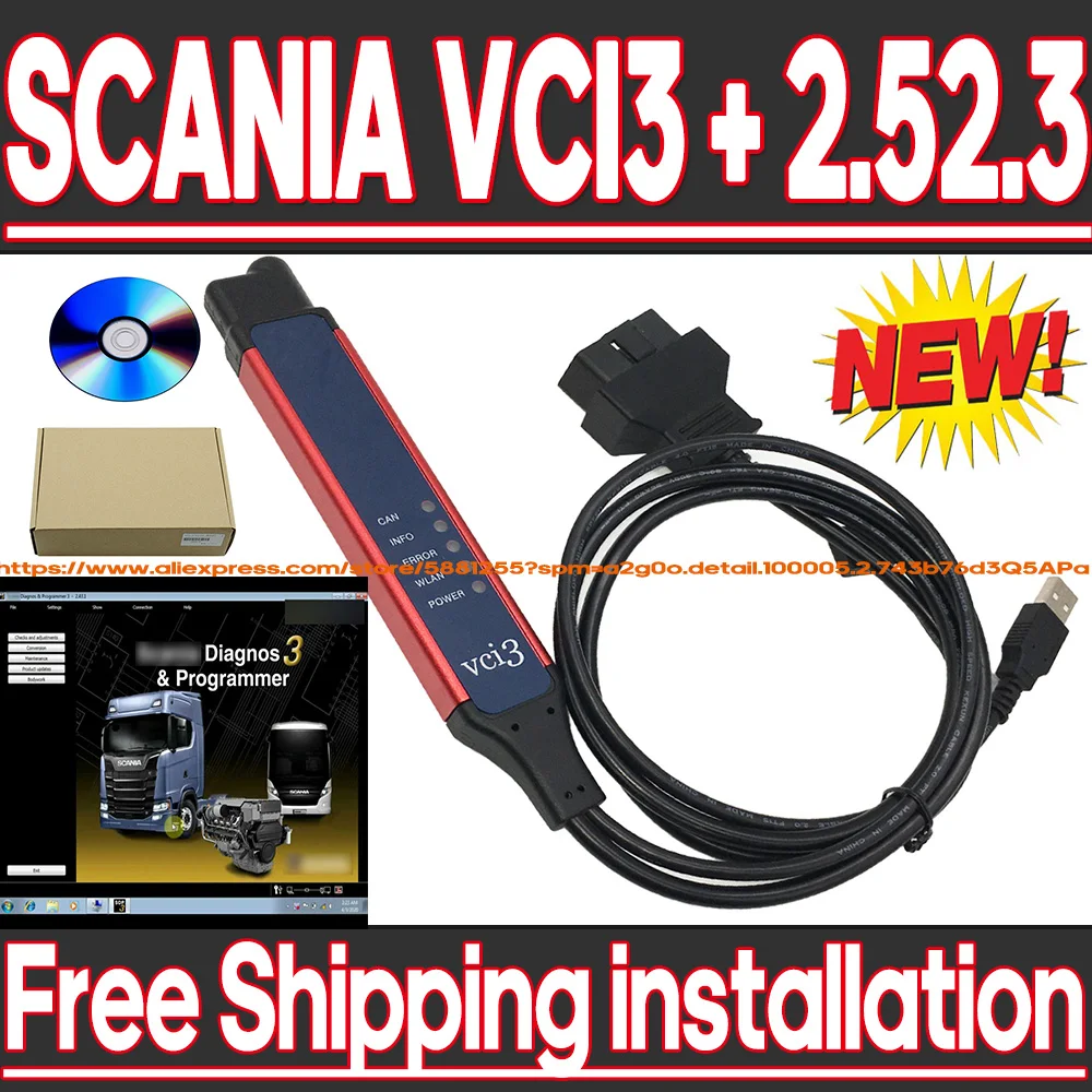 2022 Новейшее обновление SDP3 2.52.3 с VCI3 ScanSDP3 WiFi USB интерфейс для тяжелых условий