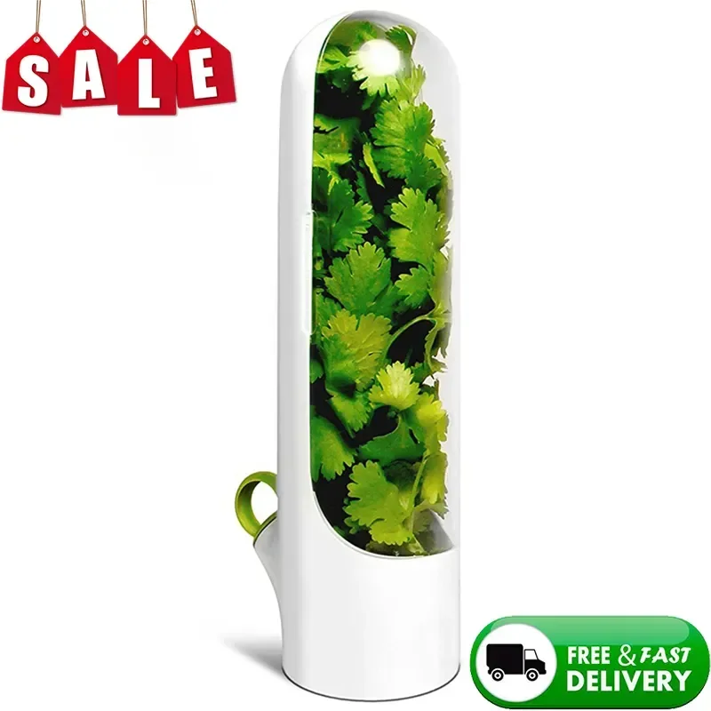

ory Lovely Fresh Herb Storage Container - Sweettreats Keeping Greens And Vegetables For Home Cooking Kitchen Accessory