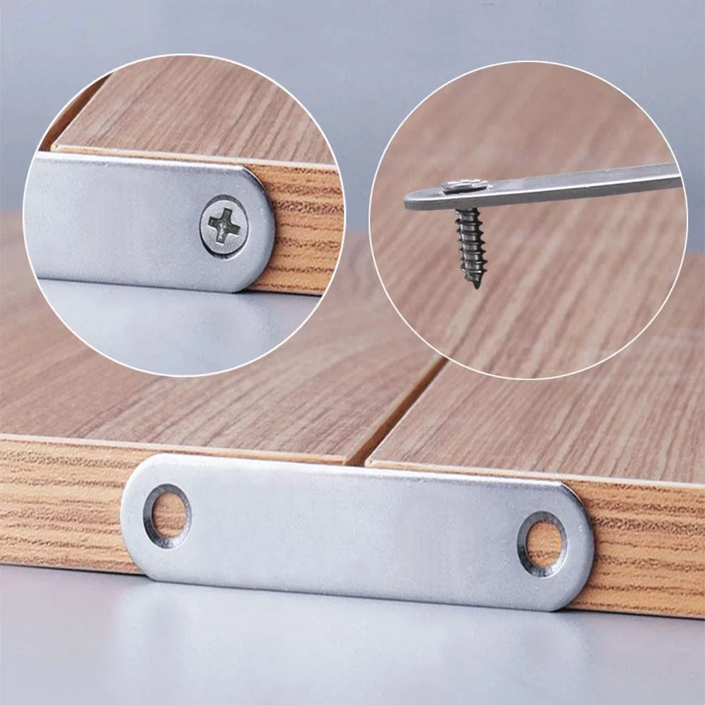 10 шт. угловой код из нержавеющей стали сверхмощный прямой плоский кронштейн