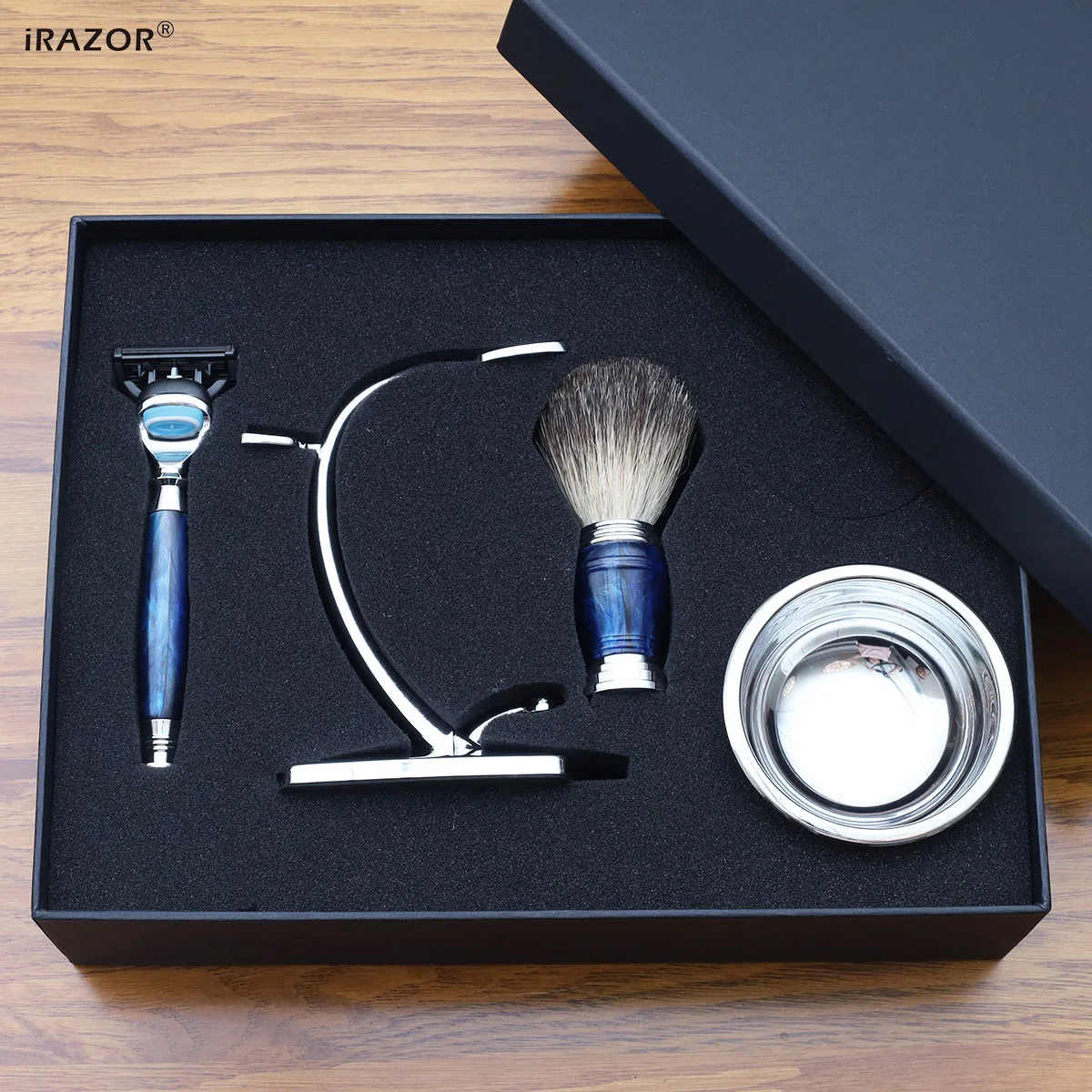 Набор для бритья iRAZOR мужчин 5-слойная бритва Fusion кисточка и чаша уникальный
