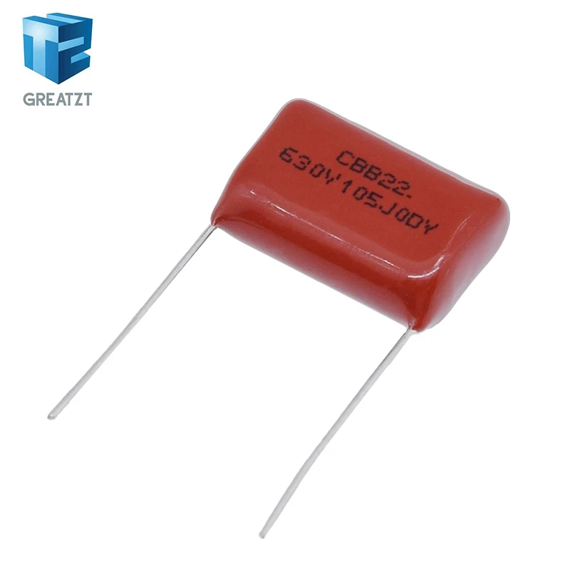 Фото GREATZT 10/30 шт. 630V105J 630V 1UF, шаг 20 мм, 105 1000NF, CBB, полипропиленовый пленочный конденсатор №4