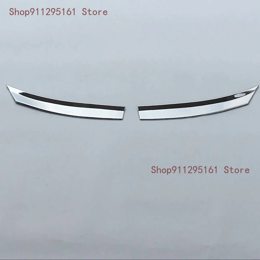 

For Nissan X-TRAIL Rogue 2014 2015 2016 ABS Chrome Front Head Light Lamp Cover Trim Headlight Eyebrow Strips Car Styling