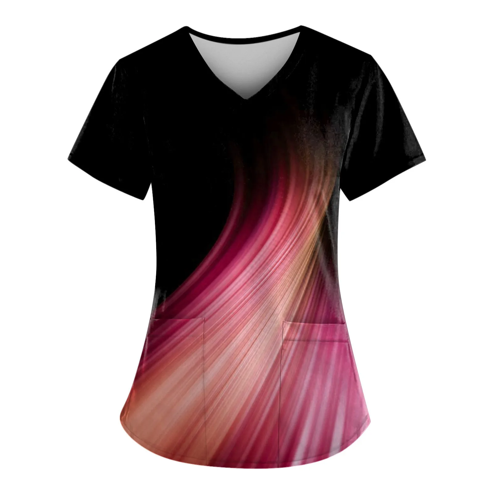 Женская Рабочая Одежда Больших Размеров С Забавным Принтом Топ Короткими