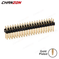 2x20 20pin male double row gpio pin dual header pins two rows 2 54mm gold plated nano connector for arduino pcb raspberry pi