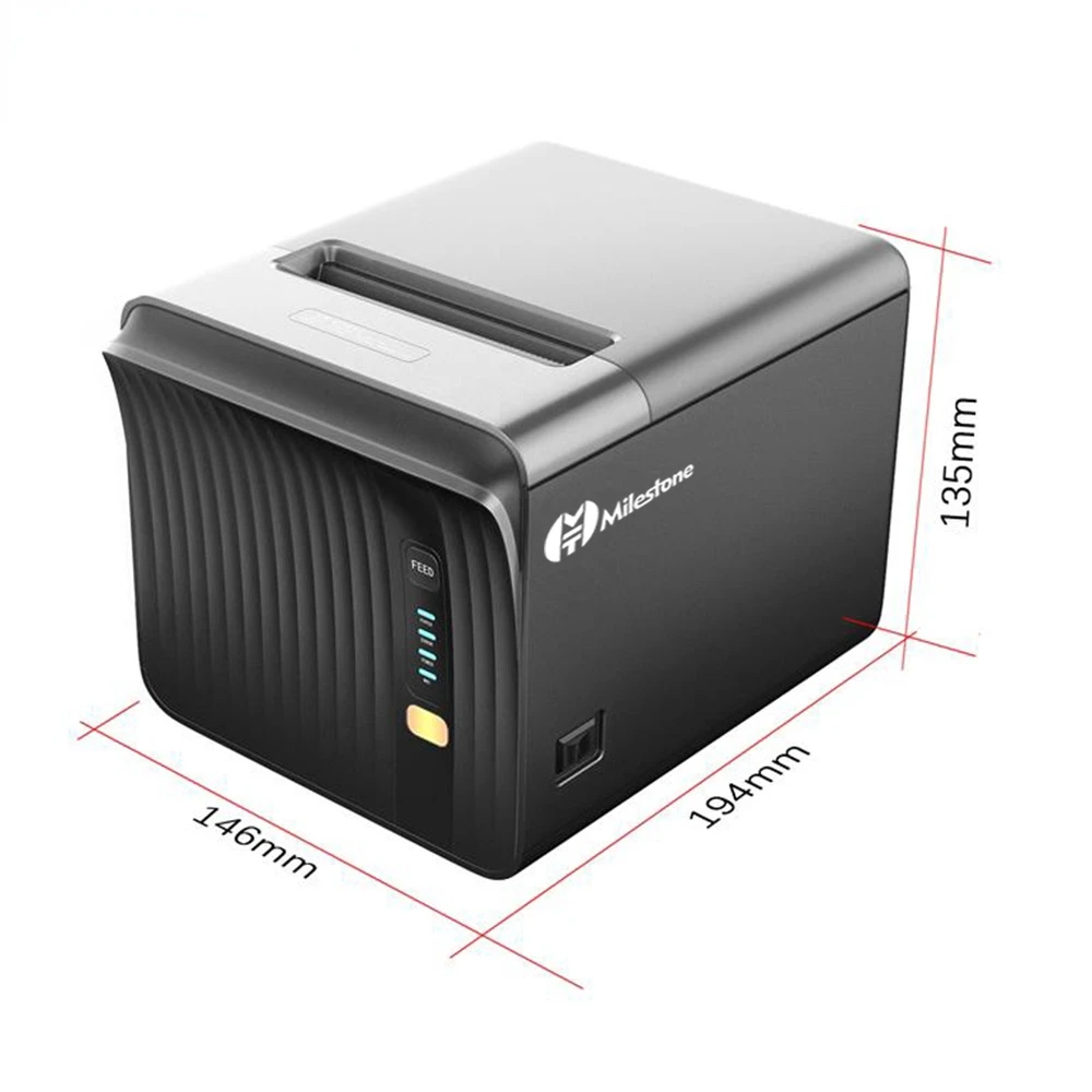 Термальный кухонный POS-принтер MHT-P80A 80 мм, Термальный чековый принтер с дополнительным Wi-Fi/синими зубьями/USB, чековый принтер