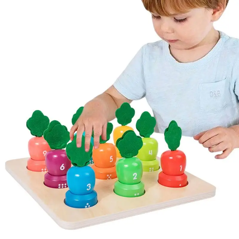 

Color Number Pairing Radish Pulling Game For Preschool Children Color Cognition Hand Eye Coordination Training Early Education
