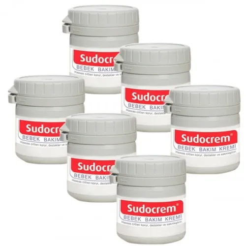 6 PİECES Original Sudocrem Healing Cream Nappy Rash Hemorrhoids Psoriasis Psoriasis Dermatitis Eczema Cream Body Care Cream 125g