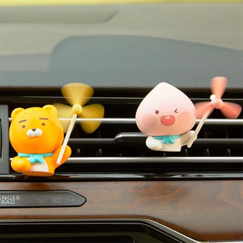 

Какао друзья Райан APEACH MUZI Мультяшные милые маленькие ветряные мельницы автомобильные воздуховыпускные духи автомобильные аксессуары для интерьера