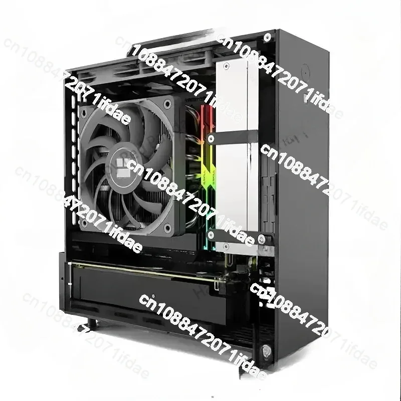 Фото In Stock Lzmod Mini A24-V5 2.0 Dual Slot Single Display 1U Power Supply ITX Chassis Double-Sided Chamfering №2