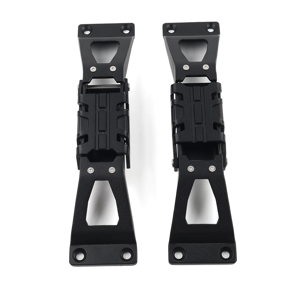 2 шт. автомобильные дверные петли подножки педаль черная сталь для Jeep Wrangler JL Gladiator