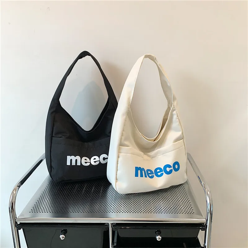 

Женская сумка через плечо, вместительная сумка-тоут, складные сумки для покупок, модные сумки с надписью, повседневные сумки для женщин