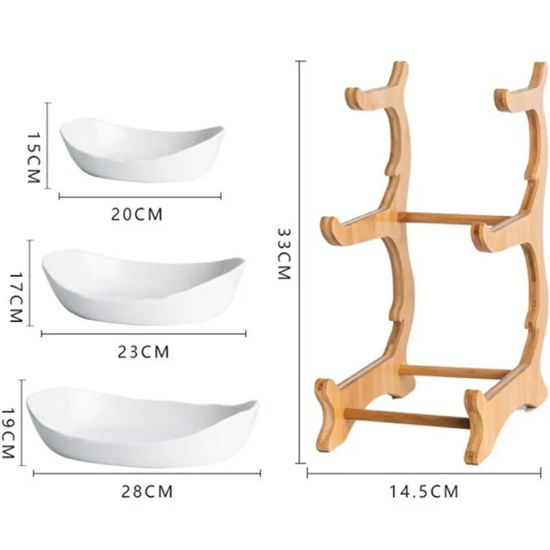 

Living Room Home Plastic Three-layer Fruit Plate Snack Plate Creative Modern Dried Fruit Fruit Basket Candy Dish