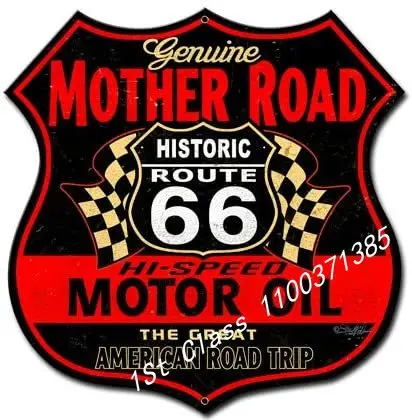 

Route 66 The Mother Road Vintage Sign “Made in The USA with Heavy Gauge Steel