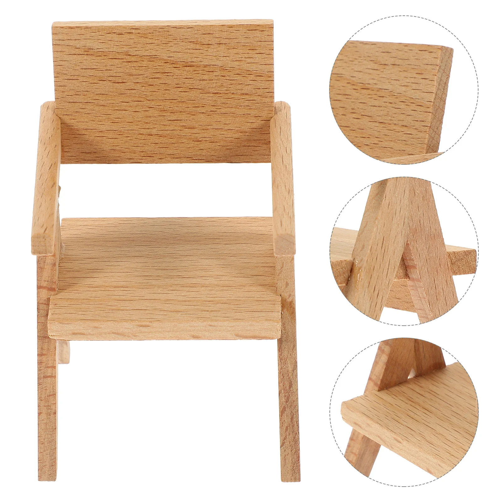 

Miniature Chair Model House Mini Chair Decor Mini House Furniture Wooden Mini Chair