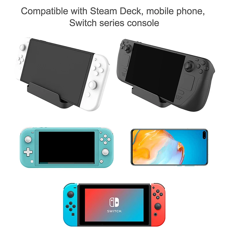 

Кронштейн для игровой консоли портативный нескользящий ударопрочный для палубы Steam NS Switch OLED/Lite консоль кронштейн для игровой консоли